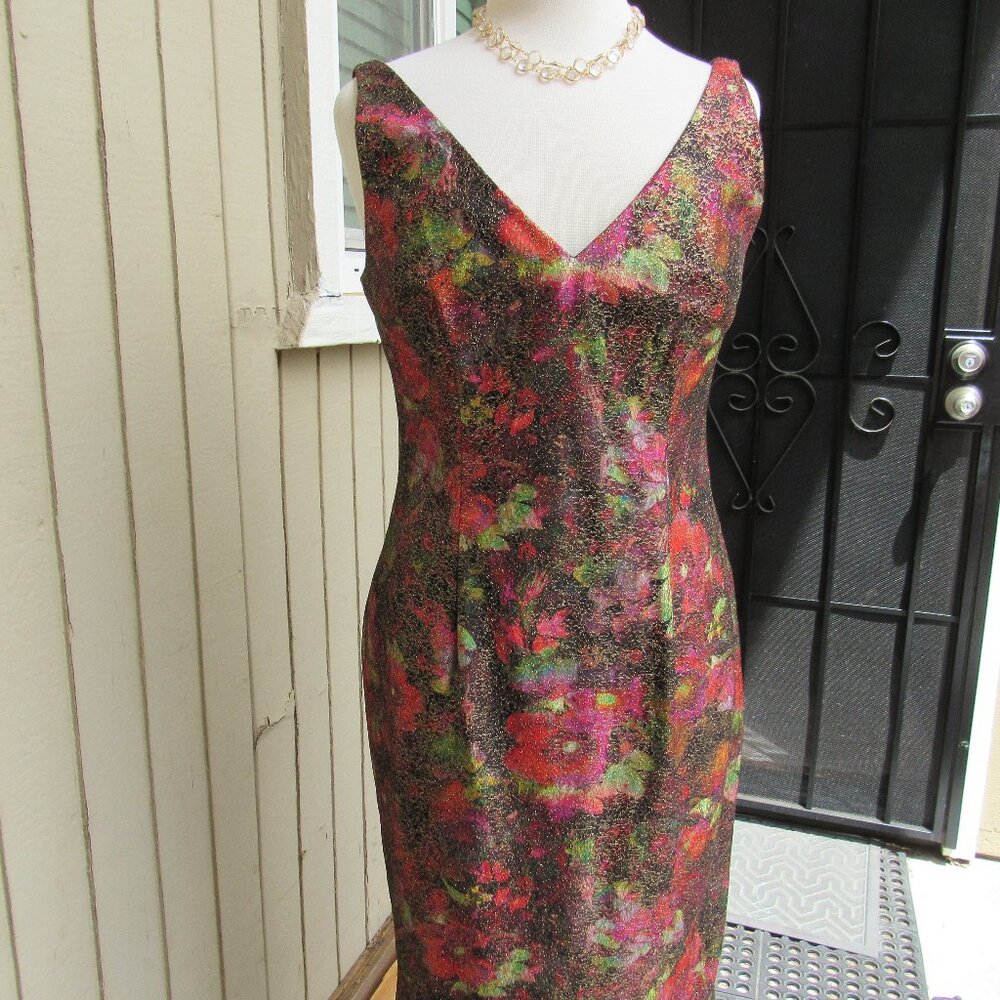 #001. NEW WOMEN'S SPARKLY DRESS  BY ADRIANNA PAPELL  (SIZE 10 US / 14UK)